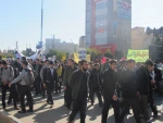 حضور دانشجویان و همکاران در مراسم راهپیمایی 13 آبان 14