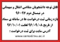 قابل توجه دانشجویان متقاضی انتقال و میهمانی 
در نیمسال دوم 97-96