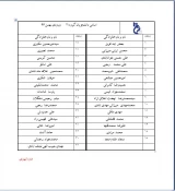 اصلاحیه اسامی گروه دوم