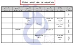 برنامه کلاسی ترم اول مقطع کارشناسی نیمسال دوم (992) 2