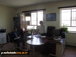 بازدید آقای محسن نعمتی،نماینده ی سازمان مرکزی از آموزشکده 2