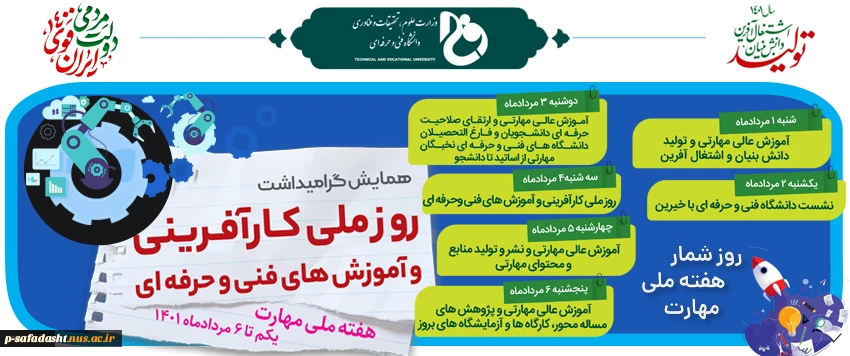 روزشمار هفته ملی مهارت
 2
