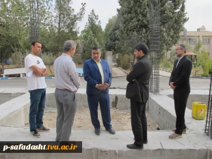 گزارش بازدید بخشدار و شهردار صفادشت از پروژه احداث خوابگاه دانشجویی آموزشکده تربیت بدنی امام علی (ع) صفادشت 4