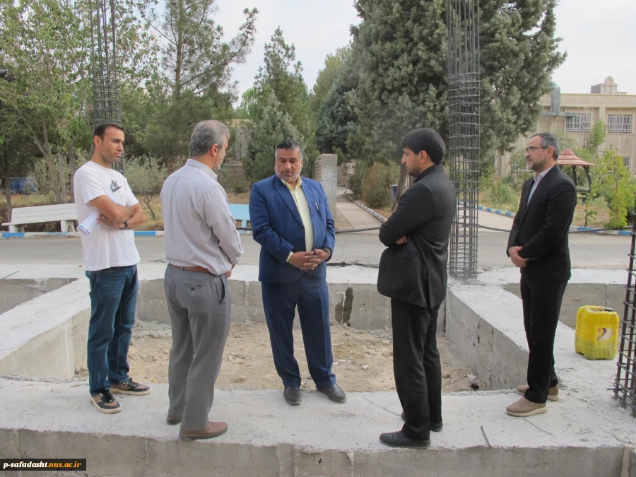 گزارش بازدید بخشدار و شهردار صفادشت از پروژه احداث خوابگاه دانشجویی آموزشکده تربیت بدنی امام علی (ع) صفادشت 4
