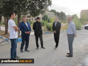 گزارش بازدید بخشدار و شهردار صفادشت از پروژه احداث خوابگاه دانشجویی آموزشکده تربیت بدنی امام علی (ع) صفادشت 5