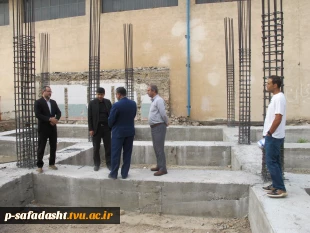گزارش بازدید بخشدار و شهردار صفادشت از پروژه احداث خوابگاه دانشجویی آموزشکده تربیت بدنی امام علی (ع) صفادشت 6