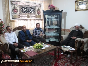 دیدار رییس آموزشکده تربیت بدنی امام علی (ع) با خانواده شهید " محمود بروجلو" به مناسبت هفته دفاع مقدس 2