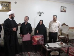 دیدار رییس آموزشکده تربیت بدنی امام علی (ع) با خانواده شهید 