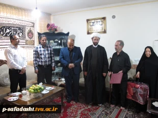 دیدار رییس آموزشکده تربیت بدنی امام علی (ع) با خانواده شهید " محمود بروجلو" به مناسبت هفته دفاع مقدس 2