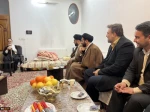 عیادت دکتر خسرویان از آیت‌الله اعرافی، مدیر حوزه‌های علمیه کشور در بیت ایشان و گفت‌وگو پیرامون سیاست‌های تحولی دانشگاه
 5