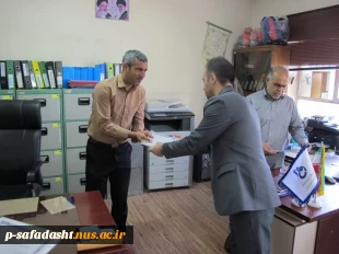 دیدار نوروزی سرپرست آموزشکده ملی مهارت تربیت بدنی صفادشت با کارکنان 4