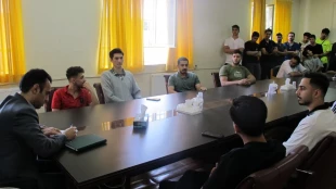 جلسه عمومی سرپرست آموزشکده ملی مهارت  تربیت بدنی صفادشت با دانشجویان 4