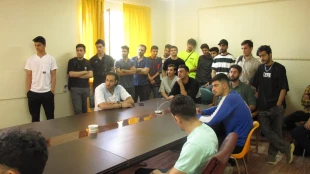 جلسه عمومی سرپرست آموزشکده ملی مهارت  تربیت بدنی صفادشت با دانشجویان 6