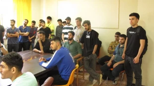 جلسه عمومی سرپرست آموزشکده ملی مهارت  تربیت بدنی صفادشت با دانشجویان 7