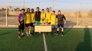 قهرمانی تیم فوتبال دانشکده صفادشت (کشاورزی - تربیت بدنی) در مسابقات 6 جانبه دانشگاه ملی مهارت استان تهران 2