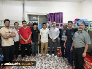 بازدید و نشست صمیمانه جناب آقای مهندس قنبری ریاست محترم دانشکده صفادشت(کشاورزی-تربیت بدنی) از خوابگاه دانشجویی شهید سلیمانی 4