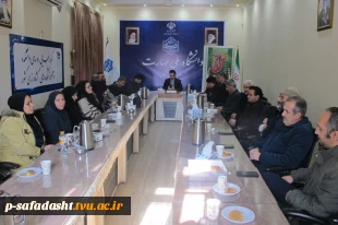 برگزاری مراسم نکوداشت ولادت با سعادت حضرت علی (ع) و بزرگداشت مقام مرد و تقدیر از آقایان شاغل در دانشکده ملی مهارت صفادشت با حضور رییس دانشکده 2