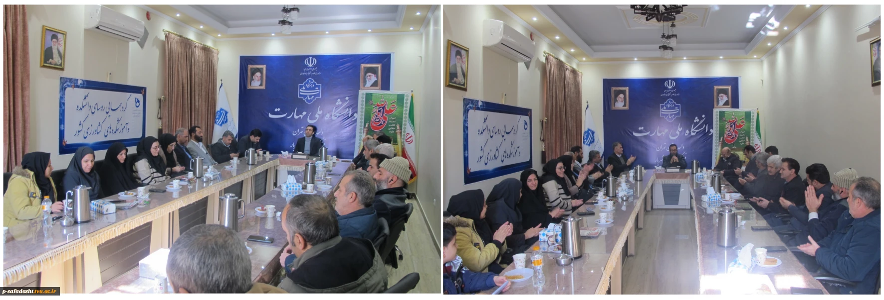 برگزاری مراسم نکوداشت ولادت با سعادت حضرت علی (ع) و بزرگداشت مقام مرد و تقدیر از آقایان شاغل در دانشکده ملی مهارت صفادشت با حضور رییس دانشکده