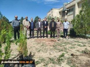 کاشت نهال به یاد شهدای جنگ رمضان در دانشکده صفادشت (کشاورزی ـ تربیت‌بدنی) 6