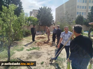 کاشت نهال به یاد شهدای جنگ رمضان در دانشکده صفادشت (کشاورزی ـ تربیت‌بدنی) 8
