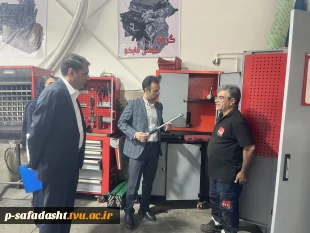 بازدید جناب آقای مهندس قنبری ریاست محترم دانشکده ملی مهارت صفادشت از گروه صنعتی لیفتراک فابکو 5